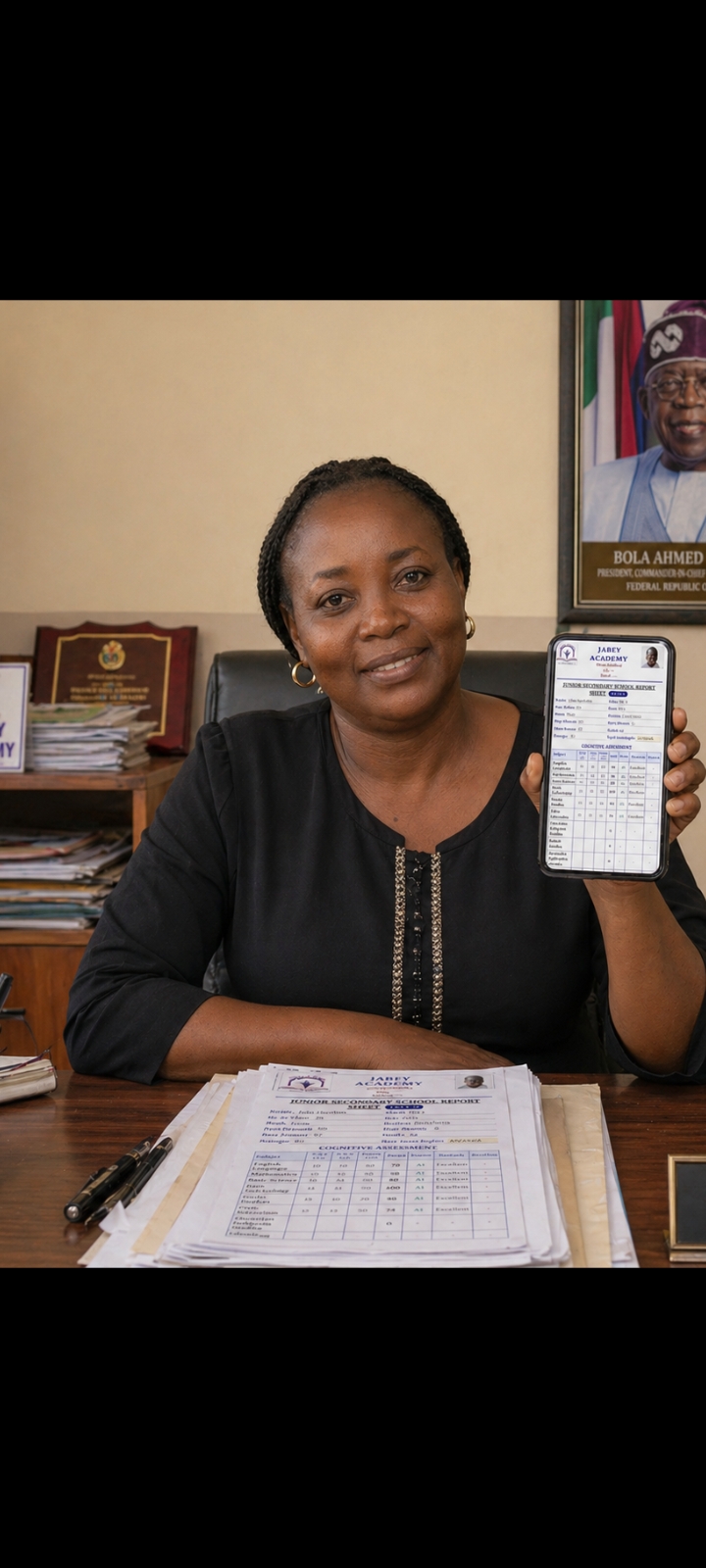 School administrator using Sity Schoolware in school office